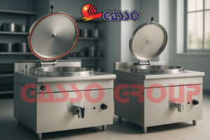 نمای کلی دیگ پخت صنعتی گازی گازسو