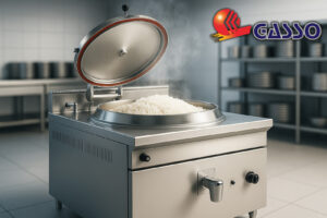 دیگ چلوپز صنعتی استیل ضدزنگ مخصوص آشپزخانه صنعتی گازسو